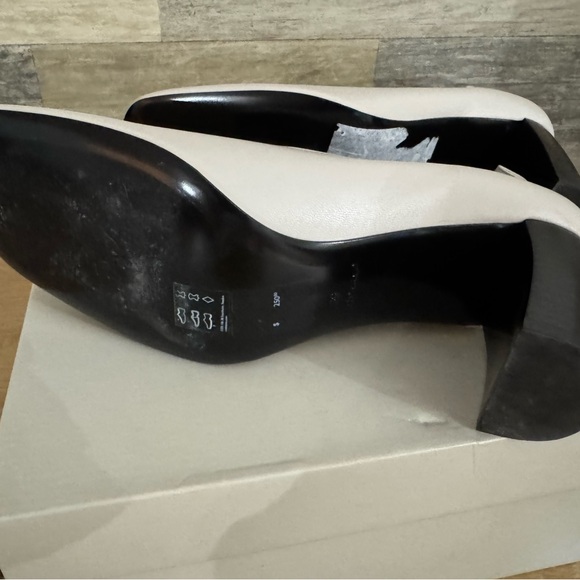 COS Cream Square-Toe Heels - Picture 4 of 6